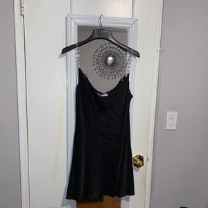 Zara Satin black mini dress